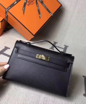 에르메스 미니 켈리백22 블랙 금장 앱송